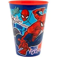 Storline Kinderbecher Spiderman Kinder 430 ml Trinkbecher für Kita & Frühstück, Plastik