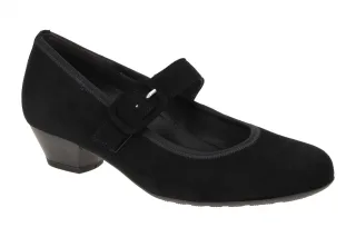 Gabor 56.139.47 Spangenpumps Malta Schwarz Echtleder Comfort