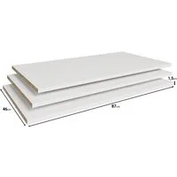 Home affaire Einlegeboden Spirit – perfekte Stauraum-Erweiterung für deinen Kleiderschrank (3 St), Passendes Set für Kleiderschränke der Serie Spirit, 87 × 46 cm