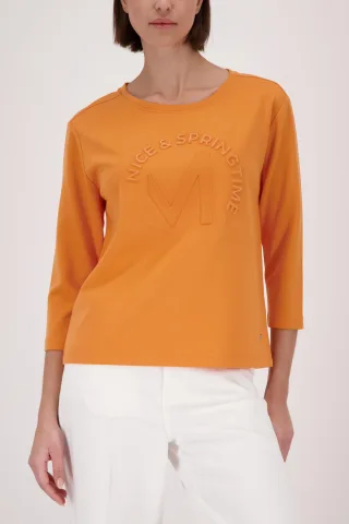 monari - Sweatshirt mit Emblem - Gr. - 46