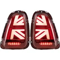 LLCTOOLS Rückleuchte Hell leuchtende LED Rückleuchte mit E passend für Mini Cooper, R56 R57 R58 R59 2007-2013, Rücklicht, Bremslicht, Nebelschlussleuchte, Blinklicht und Rückfahrlicht, LED fest integriert, LED, Dynamischer Blinker, Hochwertiges LED R