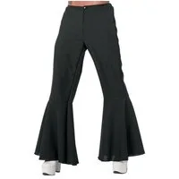 Metamorph Kostüm Disco Schlaghose für Herren schwarz, 70er Jahre Stretchhose für jede Passform