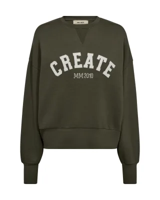 MOS MOSH - MMCelli O-LS Sweatshirt olive night - Gr. - L
