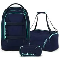 Satch Schulrucksack Pack (3tlg, inkl. Schlamperbox und Sporttasche)