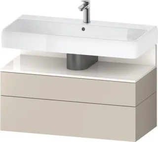 Duravit Qatego Waschtischunterbau wandhängend Taupe Supermatt 990x470x590 mm - QA4395022830000 QA4395022830000