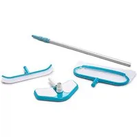 Intex Pool Pool Deluxe Reinigungs-Set 29057 (3-teilig) + Alu-Teleskop Stab 29055