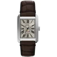 Fossil Automatikuhr Carraway ME3272, Armbanduhr, Herrenuhr, Mechanische Uhr, Lederarmband, analog