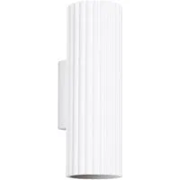 SOLLUX lighting Wandleuchte Wandleuchte Karbon 20 Weiß, Nicht enthalten