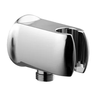 Hansa Wandanschlussbogen Hansajet 04460100 chrom, mit Brausenhalterung