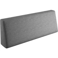 sunnypillow Rückenkissen Palettenkissen mit abnehmbarem Bezug Rückenkissen 120x40x20/10cm, Grau