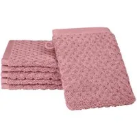 ROSS Waschhandschuh Harmony, Frottier (Packung, 6-St), 100 % Baumwolle, Hoch Tief Struktur, viele Farben