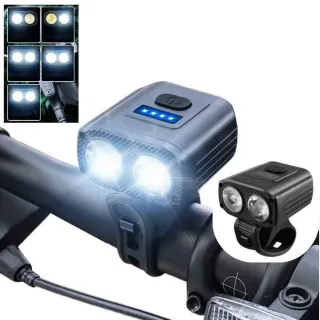 BIKIGHT Mini Bike Headlight 550lm Brightness Dual Distance Beam 5 Modes Lighting Type-C Rechargeable Battery Display Bik