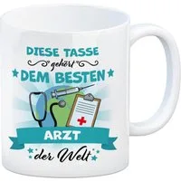 speecheese Tasse Bester Arzt der Welt Kaffeebecher