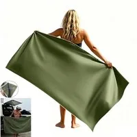 Toomoke Strandtuch Strandtuch Mikrofaser Badetuch Strandlaken mit Magnetverschluss, Magnet Schnelltrocknend Handtuch Duschtuch 190x76cm