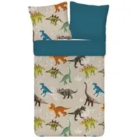 ESPiCO Kinderbettwäsche Dinosaurier Trendy Bedding, Baumwolle, 2 teilig, Urzeit, Saurier