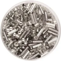 Glorex Bastelperlen Glorex Rocailles + Glorex Stifte 6 mm 17 g, mix
