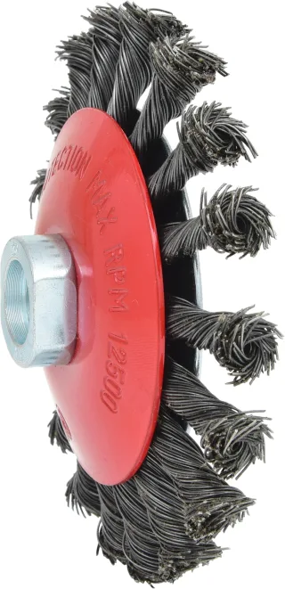KS Tools Kegelform-Stahldrahtrundbürste 0,5mm - 340.0049