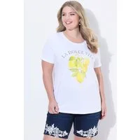 MIAMODA T-Shirt T-Shirt Comfort Fit Zitronen-Motiv