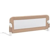 vidaXL Bett Kleinkind-Bettschutzgitter Taupe 120x42 cm Polyester (1-tlg)