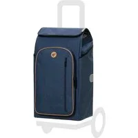 Andersen Einkaufstrolley Tasche Folke blau, Thermofach 15 Liter, wasserabweisend