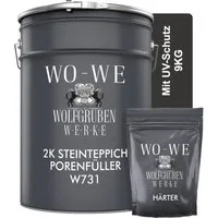 WO-WE 2K Epoxidharz Steinteppich Porenfüller W731 Naturstein-Imprägnierung (Set), 3-9Kg, Farblos Bodenbeläge Steinboden