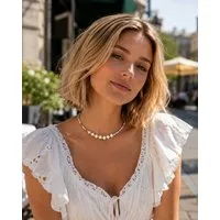 Ella Jonte Kette ohne Anhänger, Boho Halskette – Bunte Perlenkette im Ibiza-Style