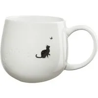 ASA SELECTION Becher magu Henkelbecher Cat weiß 0,4l, New Bone China