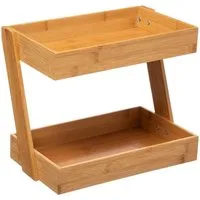 5five Simply Smart Küchenregal Küchen-Organizer aus Bambus, 2 Ablagen