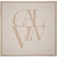 Calvin Klein Modetuch CALVIN CHAMBRAY SQUARE SCARF, Mit Markenlabelemblem