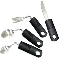 FELIXLEO Geschirr-Set Rostfreier 430 Edelstahl und rutschfester Gummi fuer sicheren Halt (1-tlg)