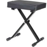 MUSIC STORE Klavierbank (BN-90 BK Klavierbank für Kinder Blitzschneller Aufbau Zusammenlegbar Gepolsterte Sitzfläche Variabel einstellbare Sitzhöhe, Sitzbänke, Keyboard-Bänke), Klavierbank für Kinder, Zusammenlegbare Klavierbank, Gepolsterte