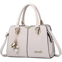 OKWISH Henkeltasche Damen Handtasche Umhängetasche Frauen Schulterbeute Freizeittasche (Arbeitstasche Messenger-Tasche Top Griff mit Schultergurt, 1-tlg., Bürotasche, 28x19x13 cm, Unitasche, Kunstleder), für Frau Frauen Jungen Arbeit Business Schule 