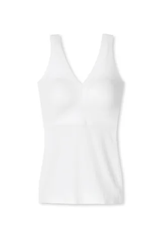 SCHIESSER - Top mit Pads weiss - Gr. - 42