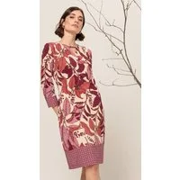 bianca Druckkleid WIRA mit angedeuteter Wickeloptik in Trendfarben