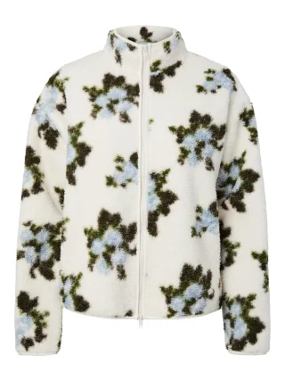 PIECES - PCAUTUMN TEDDY JACKET BC Cloud Dancer - Gr. - S