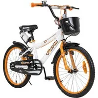 Actionbikes Motors Kinderfahrrad Jungs Mädchen Kinder Fahrrad Timson inkl. Fahrradkorb & Trinkflasche, 1 Gang, ohne Schaltung, (20 Zoll, ab 115 cm Körpergröße, max. Zuladung 50 kg, Fahrradständer, Klingel, Trinkflasche inkl. Halterung, Reflektoren, A