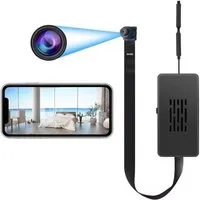 SpionProfi Überwachungskamera Mini Wifi Kamera IP Live Wlan Knopf Einbau Video Ton Aufnahme (Außenbereich, Innenbereich, 1-tlg., WLAN WIFI P2P LIVE Kamera mit 120° Aufnahmewinkel & Bewegungsmelder)