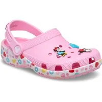 Crocs Kids' Minnie Mouse and Friends Classic Clog Clog Hausschuh mit Jibbitz™-Ansteckern mit Minnie-Maus-Motiven