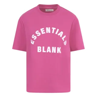 Blank Essentials - T-Shirt für Damen, Übergroßer Boyfriend (Pink)