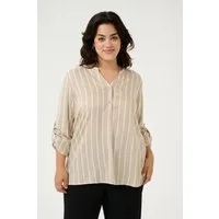KAFFE Curve Langarmbluse Bluse langarm KCsida Große Größen
