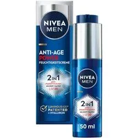 Nivea Men Tagescreme ANTI-AGE POWER 2IN1, Mildert tiefe Falten, zieht schnell ein, 24h intensive Feuchtigkeit.