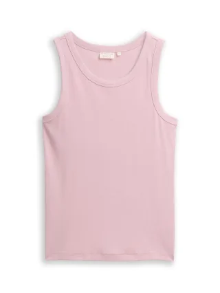 Tom Tailor - Basic Top mit Stretch light elderberry - Gr. - L