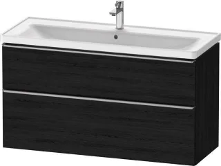 Duravit D-Neo Waschtischunterbau wandhängend Eiche Schwarz Matt 1184x452x625 mm - DE4391070160000 DE4391070160000