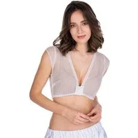 MarJo Dirndlbluse Dirndlbluse - HALINA-DORINA - offweiß, schwarz