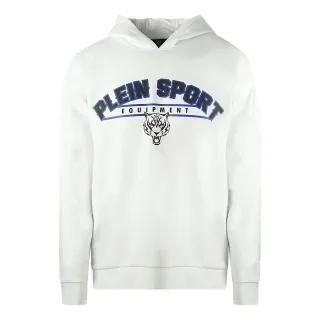Philipp Plein Sport Ausrüstung Logo Weißer Hoodie