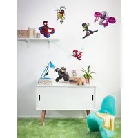 Komar Wandtattoo Spidey and His Amazing Friends Chasing - Größe 50 x 70 cm (6 St), Künstler: Komar, selbstklebend, Wandsticker, Kinderzimmer