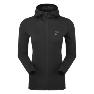 Damen Soft-Fleece Vollzip-Hoodie mit Daumen-Schlaufen für Winterwanderungen
