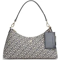 Tommy Hilfiger Schultertasche TH ICON SHOULDER BAG JACQUARD (Mit abnehmbarem Reißverschluss-Täschchen), Damen Handtasche, Tragetasche mit TH-Logostickerei
