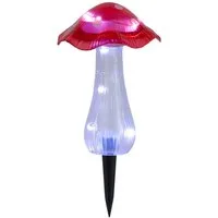 LIGHT&MORE LED Gartenleuchte Light & More LED Solarleuchte Pilz rot