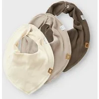 Name It Dreieckstuch NBNYVETTI 3P SCARF BIB NOOS, (Packung, 3-St), mit Druckknopf zum Verschließen